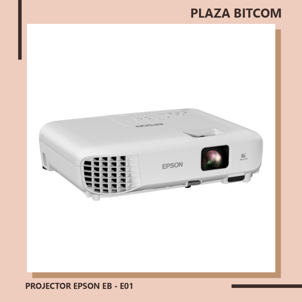Projector EPSON EB – E01 XGA 3LCD 3300 Lumens HDMI VGA – BITCOM PLAZA