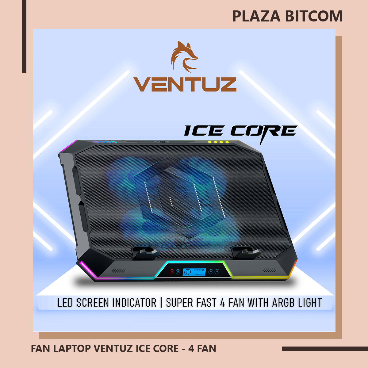 FAN LAPTOP VENTUZ ICE CORE - 4 FAN
