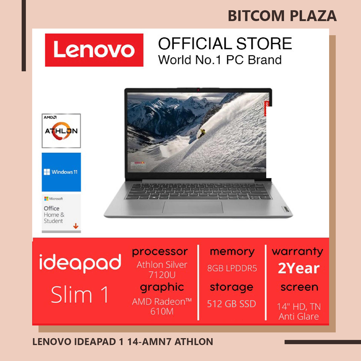 LENOVO IDEAPAD 1 14-AMN7 ATHLON