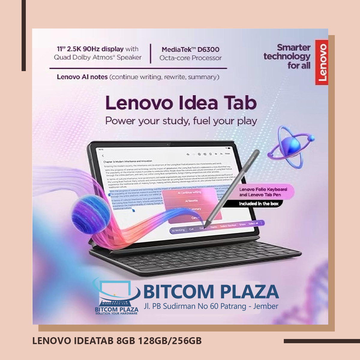 LENOVO IDEATAB 8GB 128GB-256GB
